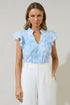 Aubry Butterfly Cindi Ruffle Top